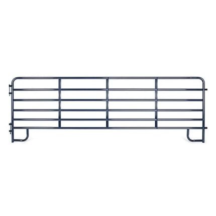 CountyLine 16 ft. x 62 in. 6-Bar Corral Panel, 1-3/4 in. Tube, Blue